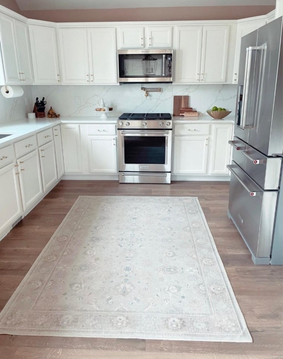 Finished kitchen countertops and cabinets in a New Jersey home