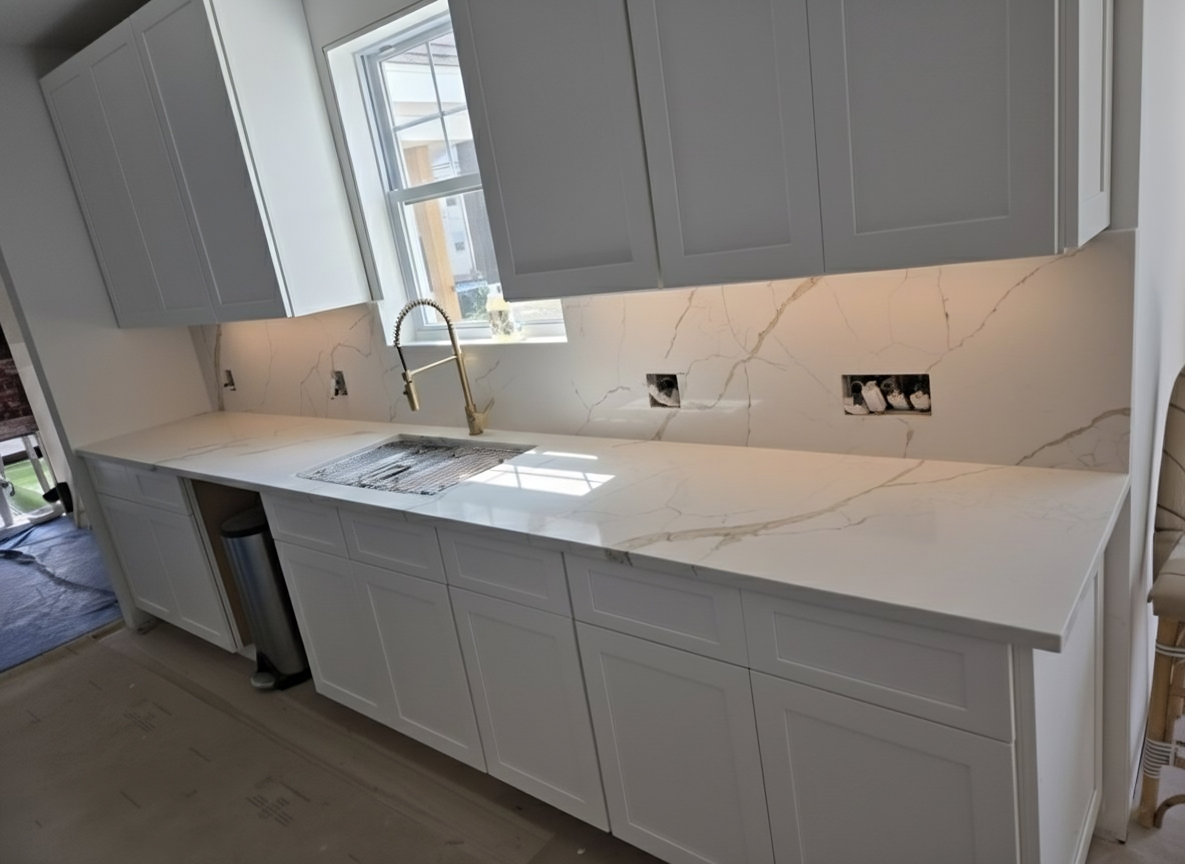 Modern kitchen renovation project by Delta Renovations in NJ